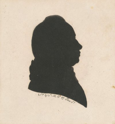Tanımlanamayan Erkek Silueti by Charles B. J. Févret de Saint Mémin