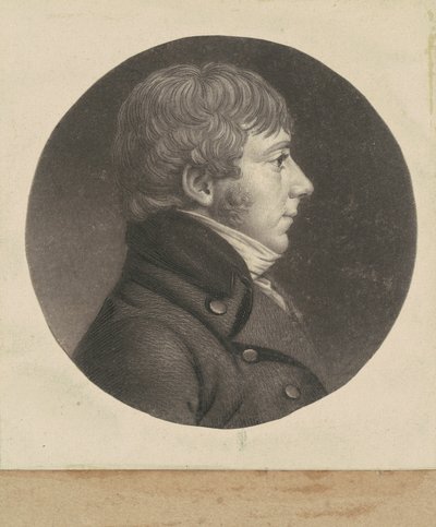 kimliği belirsiz adam by Charles B. J. Févret de Saint Mémin