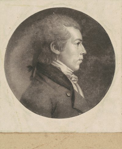 kimliği belirsiz adam by Charles B. J. Févret de Saint Mémin