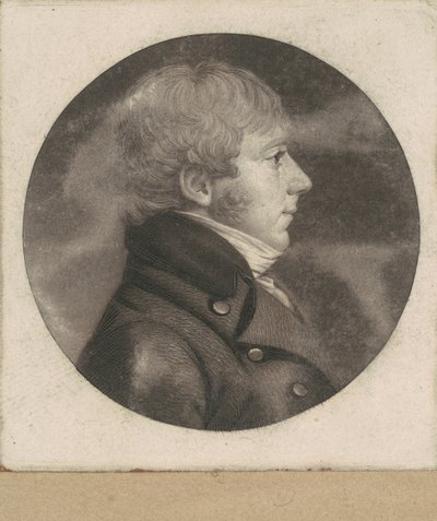 kimliği belirsiz adam by Charles B. J. Févret de Saint Mémin