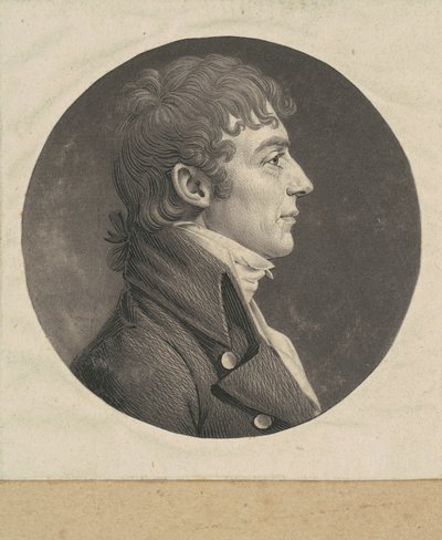 kimliği belirsiz adam by Charles B. J. Févret de Saint Mémin