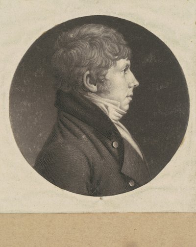 kimliği belirsiz adam by Charles B. J. Févret de Saint Mémin