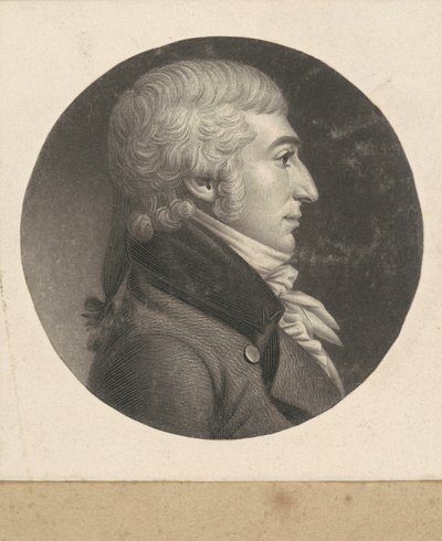 kimliği belirsiz adam by Charles B. J. Févret de Saint Mémin