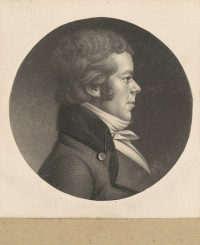 kimliği belirsiz adam by Charles B. J. Févret de Saint Mémin