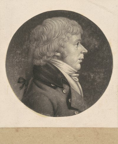 kimliği belirsiz adam by Charles B. J. Févret de Saint Mémin