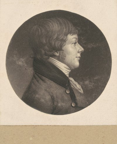 kimliği belirsiz adam by Charles B. J. Févret de Saint Mémin