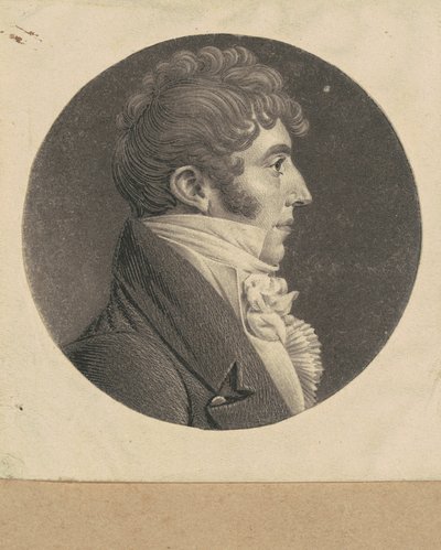kimliği belirsiz adam by Charles B. J. Févret de Saint Mémin
