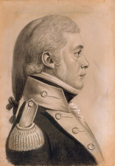 Dyer Sharp Wynkoop, 1800. by Charles Balthazar Julien Févret de Saint Mémin