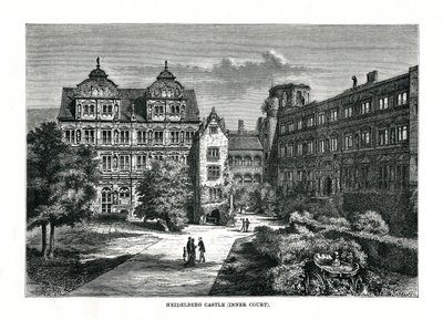 Heidelberg Kalesi, Almanya, 1879 by Charles Barbant