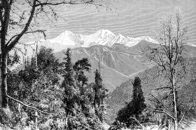 Banderpunch Dağları, Hindistan, 1895. by Charles Barbant