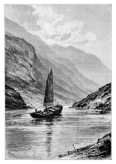 Yukarı Yangtze nehri, Çin, 1895. by Charles Barbant