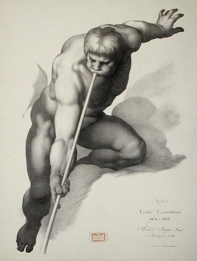 Trompet üzerinde oynayan melek, Cours de Dessin Cilt II