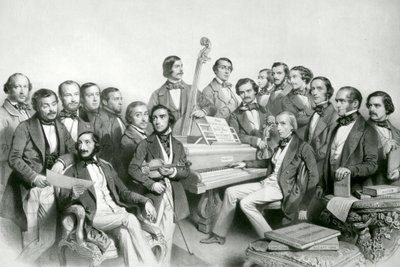 The Musical Union, publ. by Hanhart, 1851   by Charles Baugniet