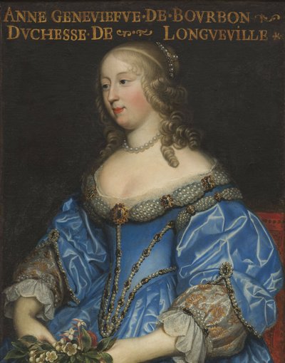 Anne-Geneviève de Bourbon-Condé 1619-1679, Longueville Düşesi, 17. Yüzyılın Ortası.. by Charles Beaubrun