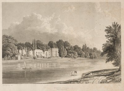 Papalar Villası, Twickenham, 1828. by Charles Bentley