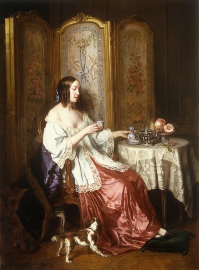 Bir Fincan Çikolata, 1844 by Charles Beranger