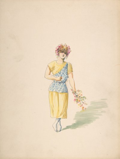 Sarı ve Mavili Bir Gençlik Kostümü, n.d.. by Charles Bianchini