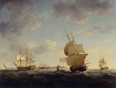 İngiliz Kanalında Nakliye by Charles Brooking