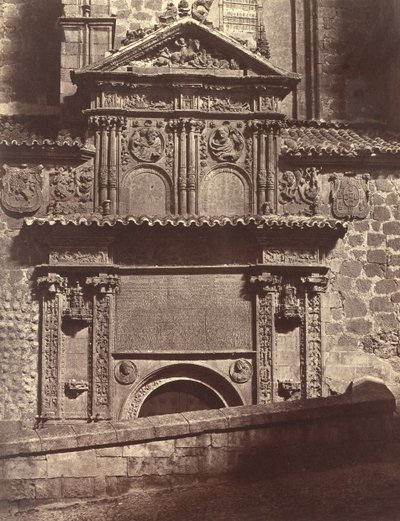 Kutsal Ruh Manastırı Portalı, Salamanca, 1853 by Charles Clifford