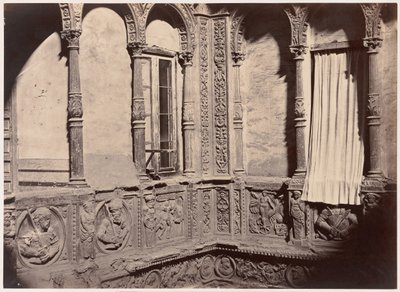 Zaragoza, İnfantların Adıyla Bilinen Evin Avlusu, 1860. by Charles Clifford