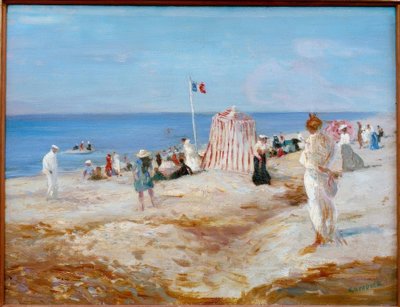 Plaj Sahnesi Dieppe by Charles Edward Conder