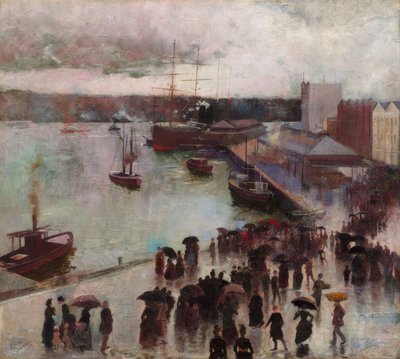 Doğudan Ayrılış - Dairesel Rıhtım by Charles Edward Conder