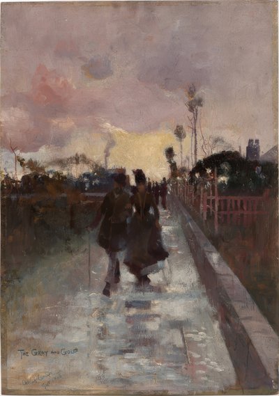 Eve gitmek (Gri ve Altın) by Charles Edward Conder