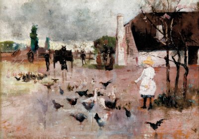 Çay zamanı by Charles Edward Conder