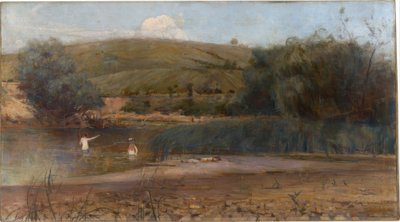 Yarra, Heidelberg by Charles Edward Conder