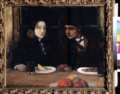 ""Denizler Ülkesinde. Veda Yemeği"". Charles Cottet
