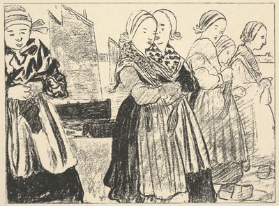 breton kadın by Charles Cottet