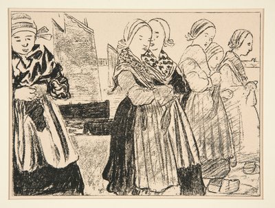 Breton Girls veya Breton Girls on the Quay, La Revue Blanche
