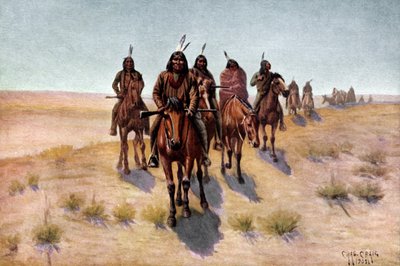 Kızılderili Apaçi erkekleri by Charles Craig