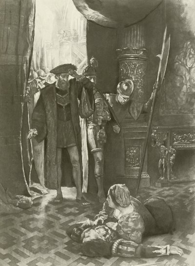 Lucrezia Borgia, Son perde son sahne (gravür) by Charles D. Graves