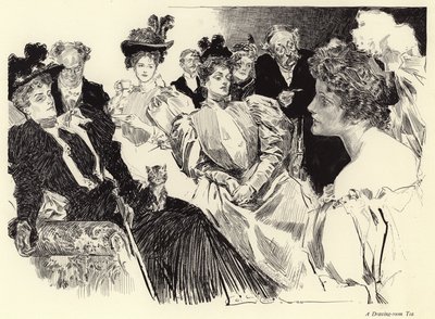 A Çizim Odası Çayı by Charles Dana Gibson
