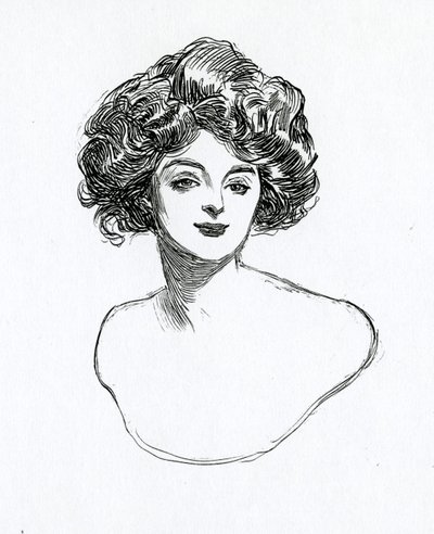 Bir Gibson Kızı, c.1902 by Charles Dana Gibson