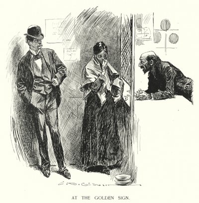 Altın İşaret'te (taş) by Charles Dana Gibson