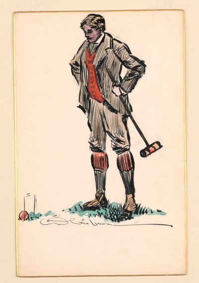 kroket oyuncusu by Charles Dana Gibson