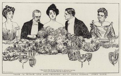 Bir Dul ve Arkadaşlarından by Charles Dana Gibson