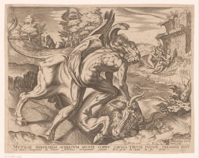 Herkül Girit boğasını evcilleştirir Frans Floris
