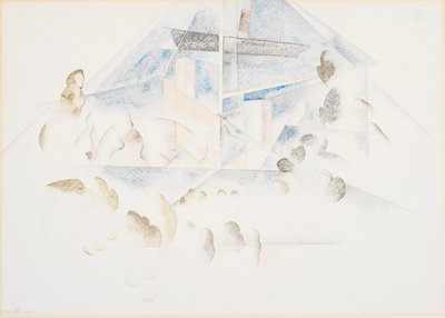 Bermuda, Direkler ve Yeşillik by Charles Demuth