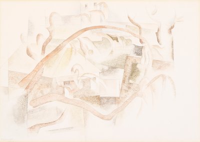 Bermuda: Ağaçların Arasında Çatılar by Charles Demuth