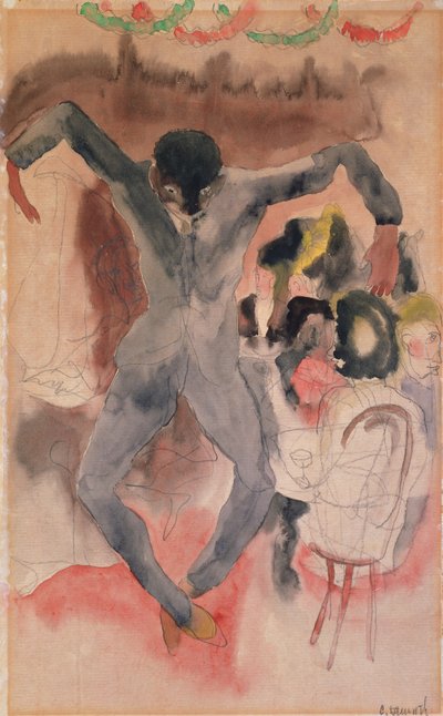 Siyah Dans (kağıt üzerinde wc) by Charles Demuth