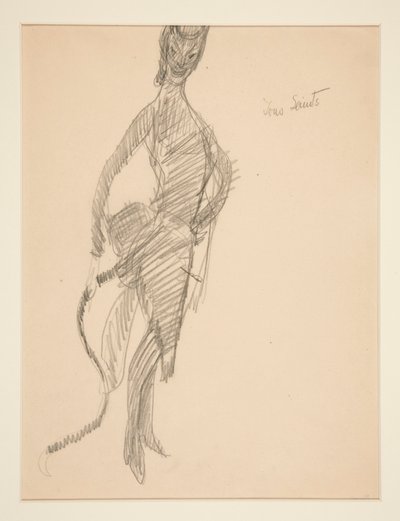 Kostüm Çizimi: Şeytan As Lady by Charles Demuth