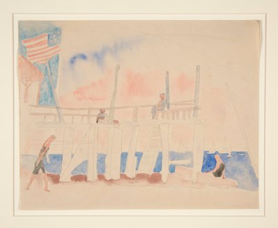 Dört Figürlü İskele by Charles Demuth