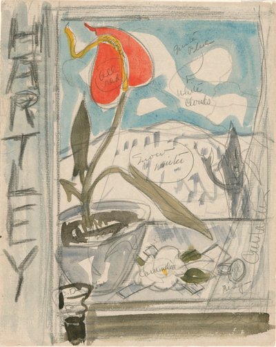 Poster Portre Çalışması: Marsden Hartley by Charles Demuth