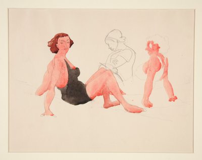 Sahilde Üç Kadın, Provincetown by Charles Demuth
