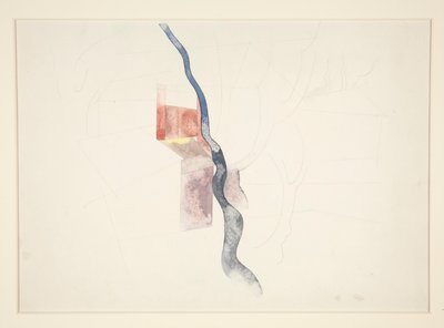 Ağaç Soyutlama (muhtemelen Kızıl Bacalar için çalışma, 1918?) by Charles Demuth