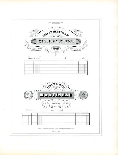 El Sanatları İşletmeleri için İşletme Antetli Kağıtları (baskı) by Charles Derriey