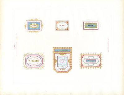 İş Etiketleri Koleksiyonu (baskı) by Charles Derriey